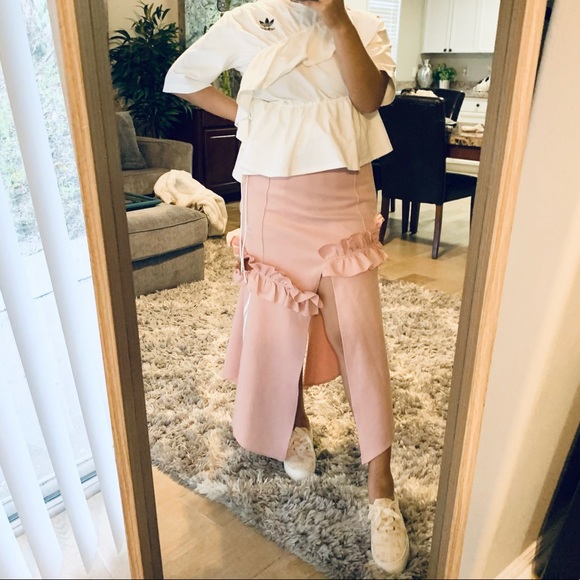 Adidas original x j coo trefoil ruffle skirt NWT - Picture 3 of 13